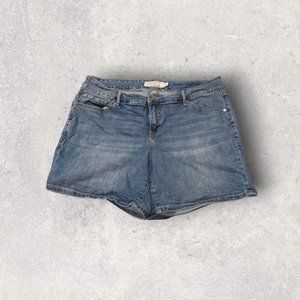 Torrid Womens Shorts Blue Jean Denim Stretchy Waist Size 18